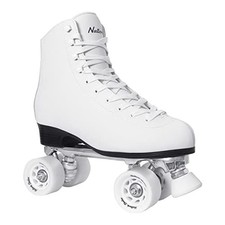 Nattork Roller Skates for Women, PU Leather High-top Quad Skates for Beginner...