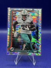 2025 Topps Chrome Ollie Gordon II Pulsar Refractor #327 Miami Dolphins