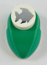 Herramienta artesanal estilo pulgar moldeador papel perforador vintage EK Success Fish