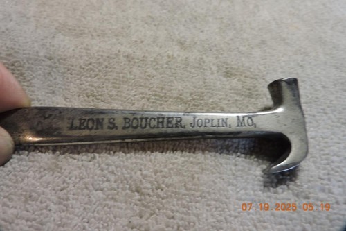 Antique Bouchers Hand Made Cigar Box Cutter Tool Hammer Leon Boucher Joplin Mo - Picture 3 of 5