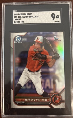 2022 Bowman Draft Chrome Jackson Holliday #BDC-168 Refractor (RC)