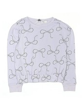 Lands' End Girls White Pullover Sweater 8