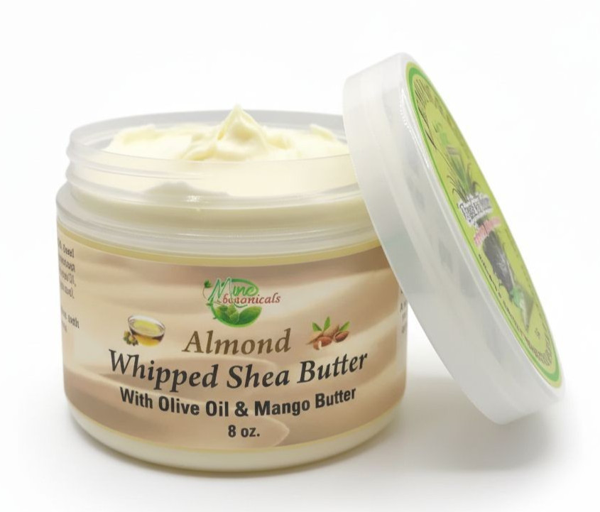Almond Whipped Shea Butter, 8 oz. by Mine Botanicals