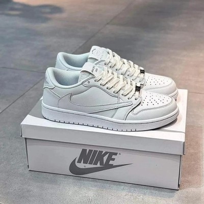 NEW Jordan 1 Low x Travis Sc0tt White Party Men's Size US 7-12
