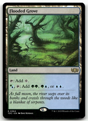 #ad #ad Flooded Grove #364 NM Tarkir Dragonstorm TDC Magic MTG $1.99