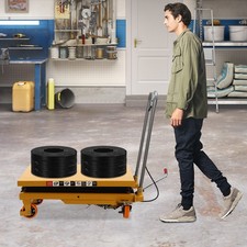 150kg/330lbs Hydraulic Scissor Lift Table Handling Transportation Lifting Bench