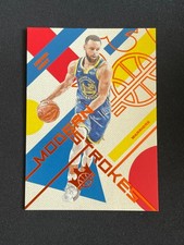 Stephen Curry 2024-25 Panini Court Kings Modern Strokes Amber 94/99 #4