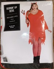 Suit Yourself Ladies Costume Burnin Up Devil Plus XXL 18 20 NIP