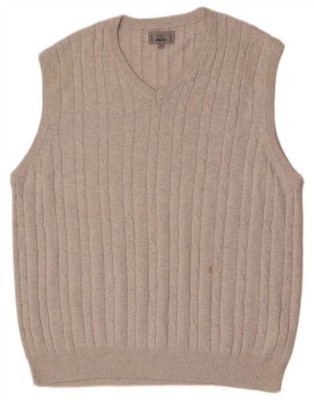 Marks & Spencer Mens Regular Fit Vest Tank Top Large Grey Cotton LI04