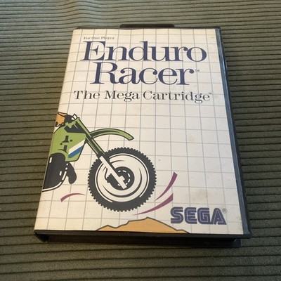 Enduro Racer - Sega Master System Game & Box - Very Good Condition