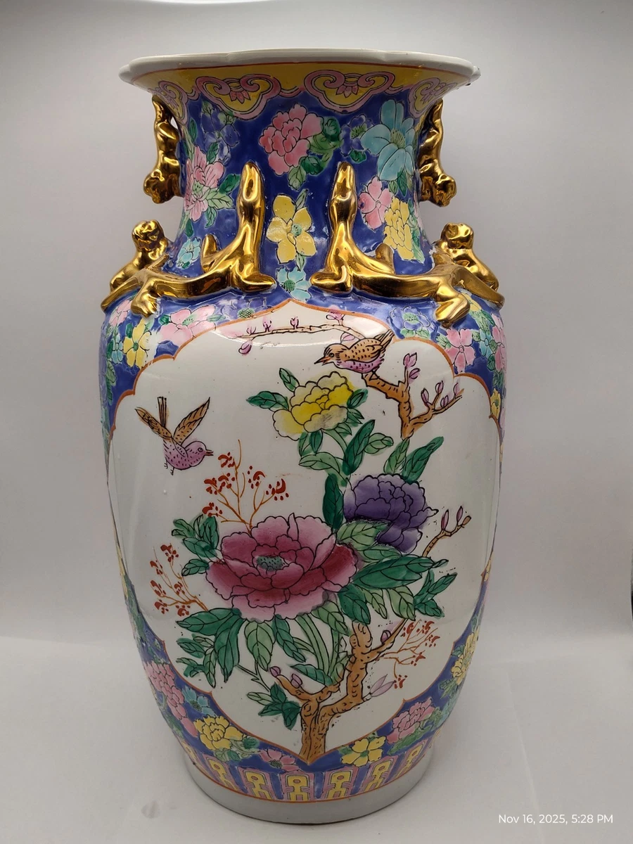 花瓶 孔雀釉　壺 孔雀花瓶中国古董花瓶| eBay