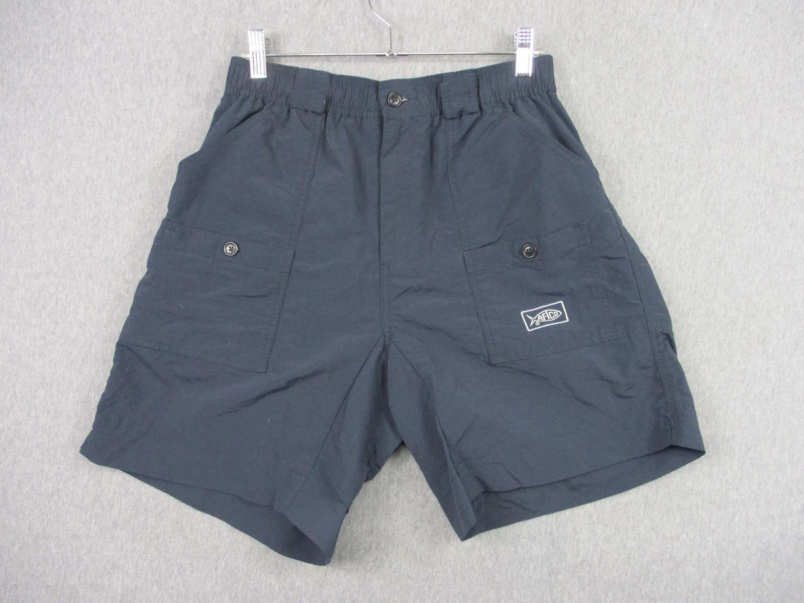AFTCO Fishing Shorts Mens 32 Blue Nylon Cargo Elastic Waist Outdoor 7 Inseam
Opens in a new window o