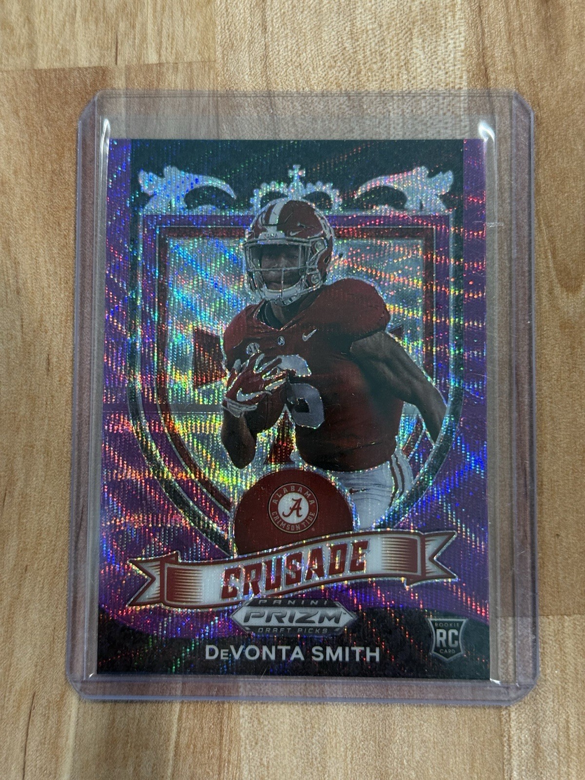 2021 Panini Prizm Draft Picks Devonta Smith Crusade Purple Wave Prizm RC! Eagles
