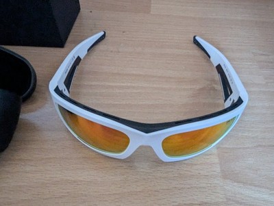 Prada Linea Rossa Sport Sonnenbrille PS 02YS AAI04U Weiß Schwarz Rot Rechnung