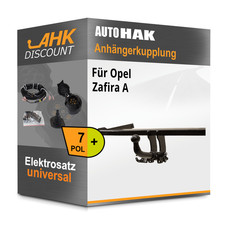 Für Opel Zafira A 99- AUTO HAK Anhängerkupplung abnehmbar + 7polig E-Satz NEU