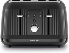 Kenwood TFP09.000BK 4 Slice Toaster Defrost Functions 1800w Midnight Black