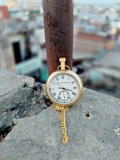 Vintage pocket Watch Elgin Collectible Antique 1- Brass Pocket Watch GIFT 2"