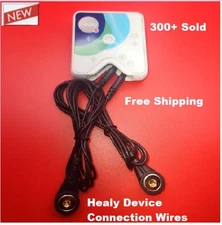 Connection Cable Wires for Healy Device (One Pair) Length 96cm (38”). BLACK