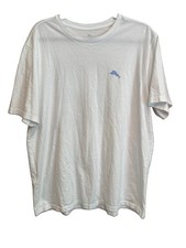 Tommy Bahama Cigar Club Shirt Mens XL/TG White Short Sleeve Tee Casual T-shirt