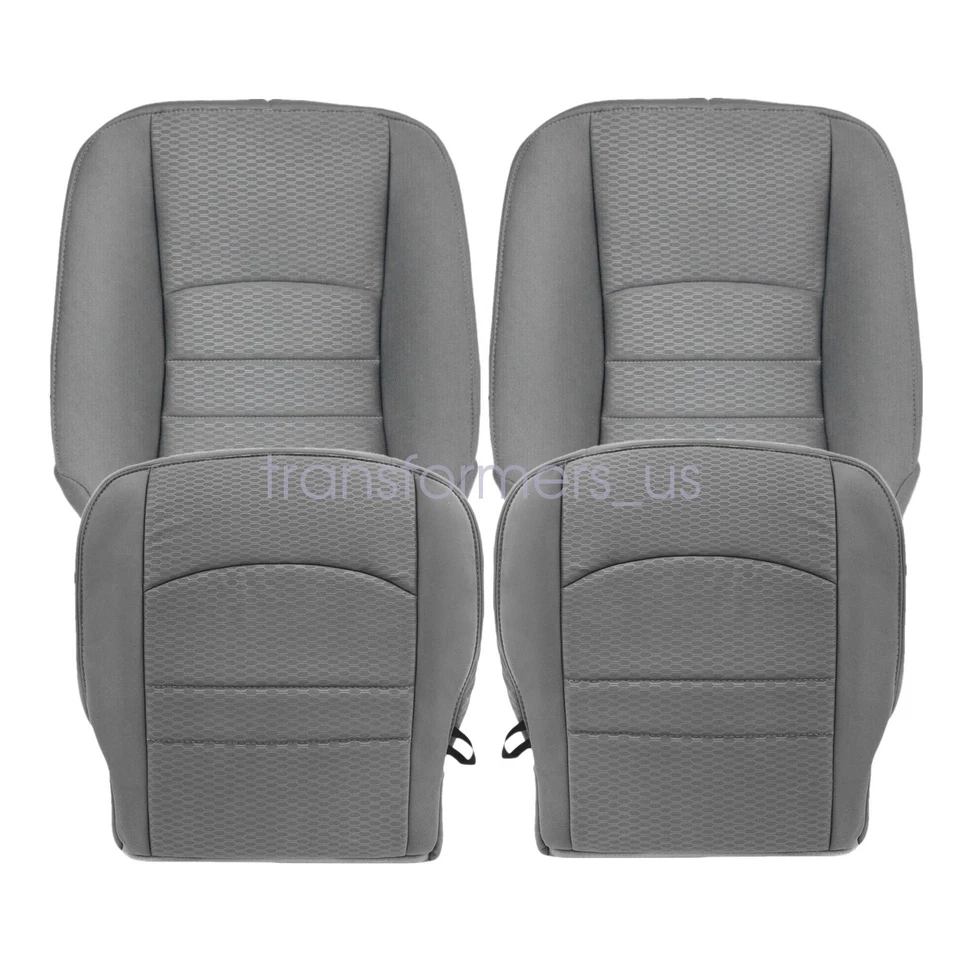 Серый тканевый чехол на сиденье с обеих сторон для Dodge Ram 1500 2500 3500 2013 2014 2015 годов выпуска - Изображение 2 из 4