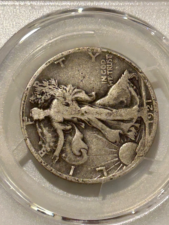 1921 S Walking Liberty Half Dollar PCGS VG8 Only 548k Minted - Image 3 of 4