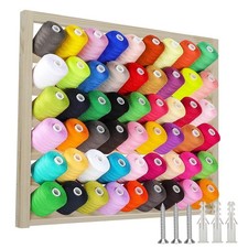 Wooden Thread Holder 54 Spool Rack Wall-Mounted Sewing Organizer Kandishiex