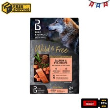 Pure Balance Wild  Free Salmon  Pea Recipe Dry Dog Food, Grain-Free, 24 lbs