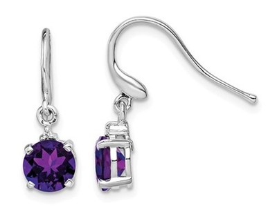 1,50 Karat (ctw) Amethyst Ohrringe in Sterlingsilber