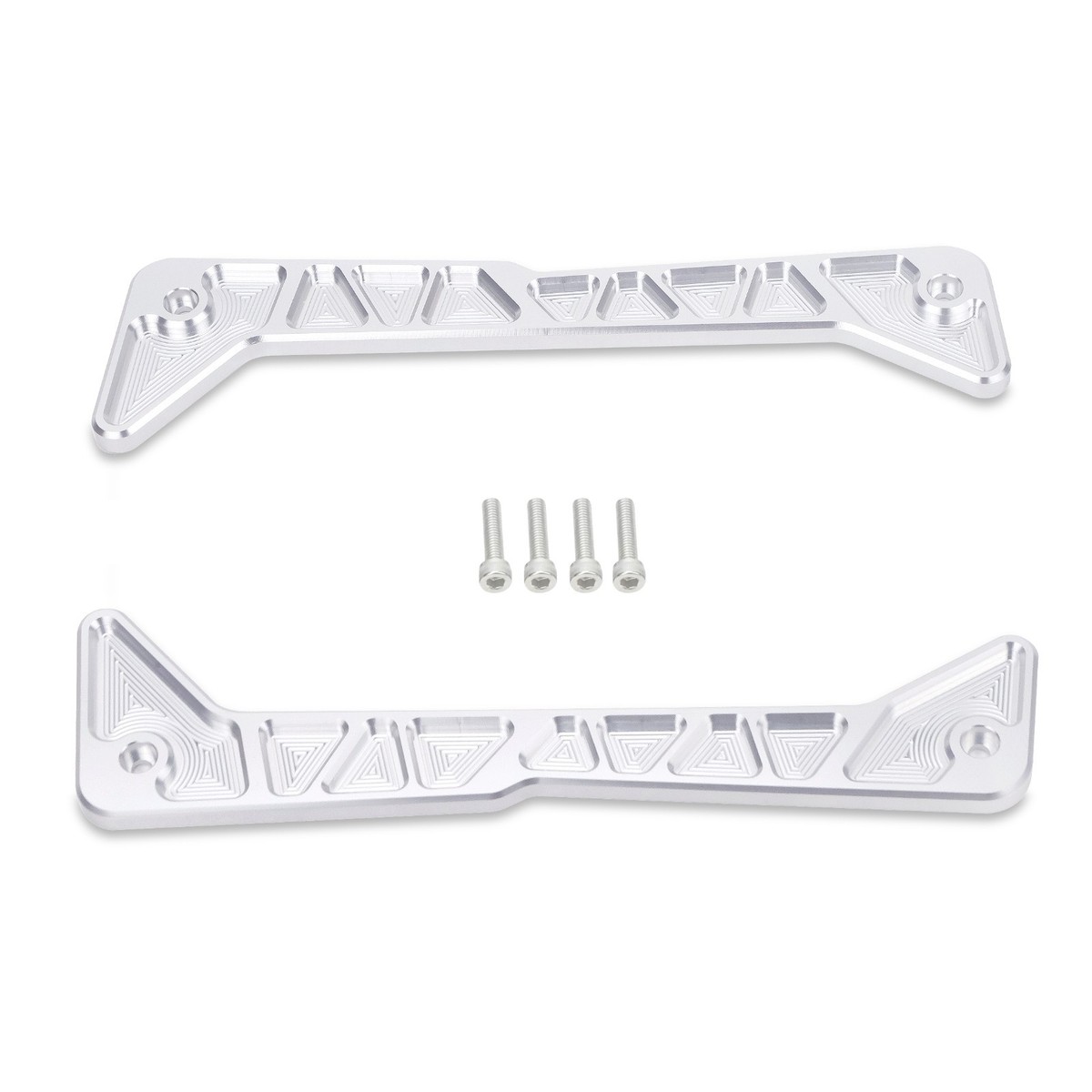 Car & Truck Running Boards & Step Bars CNC Billet Silver Side Step
