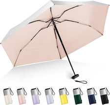 Mini Umbrella for Purse - UPF 50 UV Blocker Sun Protection Umbrella, Small Micr