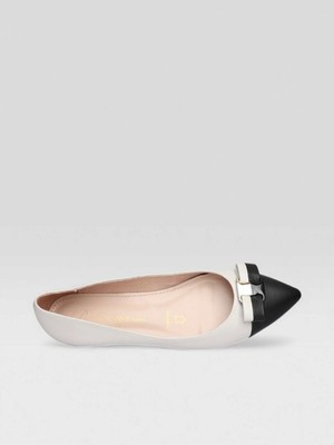 La Ballerina by Sonja Ricci Damen Ballerina Weiß  Leder Spitze Gr.39,41 287