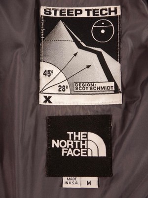 Vintage 90s NORTH FACE Scot Schmidt STEEP TECH Purple Hooded