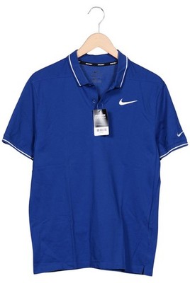 Nike Golf Poloshirt Herren Polohemd Shirt Polokragen Gr. M Blau #ooft34k