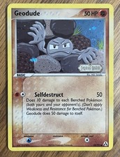Geodude 53/92 Stamped Holo (Swirl) Common EX Legend Maker Pokemon TCG - LP+ on eBay