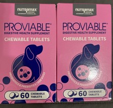 2 Nutramax Proviable-DC Chewable Tablets For Dogs 60 tablets Exp 05/2027. H44