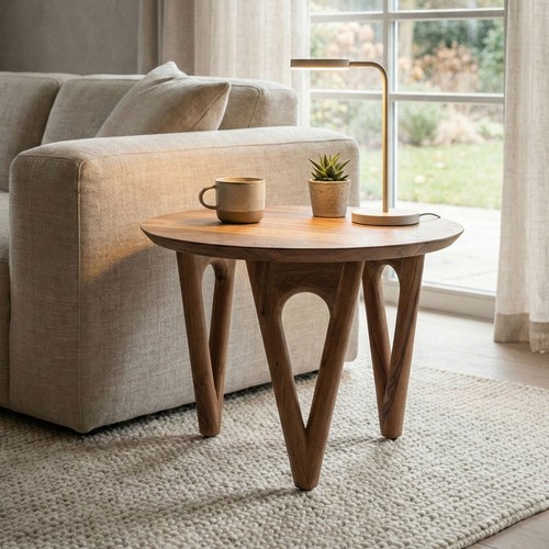 Table basse 60cm acacia bois
