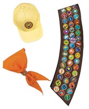Up Russell Costume Accessory Kit Adult Brown Officially Licensed Disguise