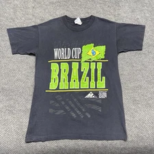 Vintage 1994 Apex One World Cup Brazil Double-Sided T-Shirt Medium RARE MENS