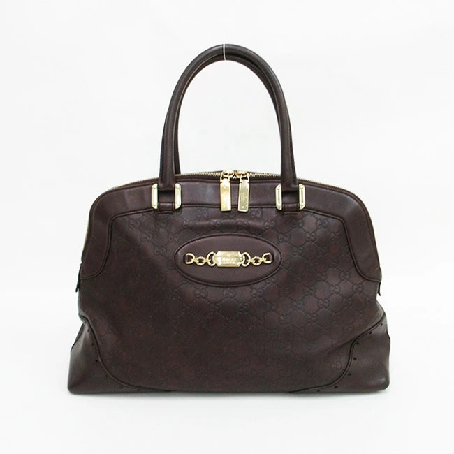 Gucci Brown Leather Tote Bag 145784-image