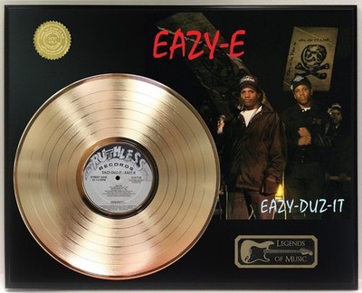 Eazy E - Eazy Duz It Gold LP Record Plaque Display