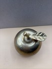 Vintage Brass Apple Bell, Paper Weight — photo 5