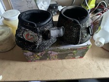 2 Pairs of Cavallo Cute Little Boot CLB Mini Shetland Pony Hoof Boots Bling Used