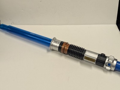 2015 Star Wars Electronic Lightsaber Blue Obi-wan Kenobi Blade Builders Hasbro
