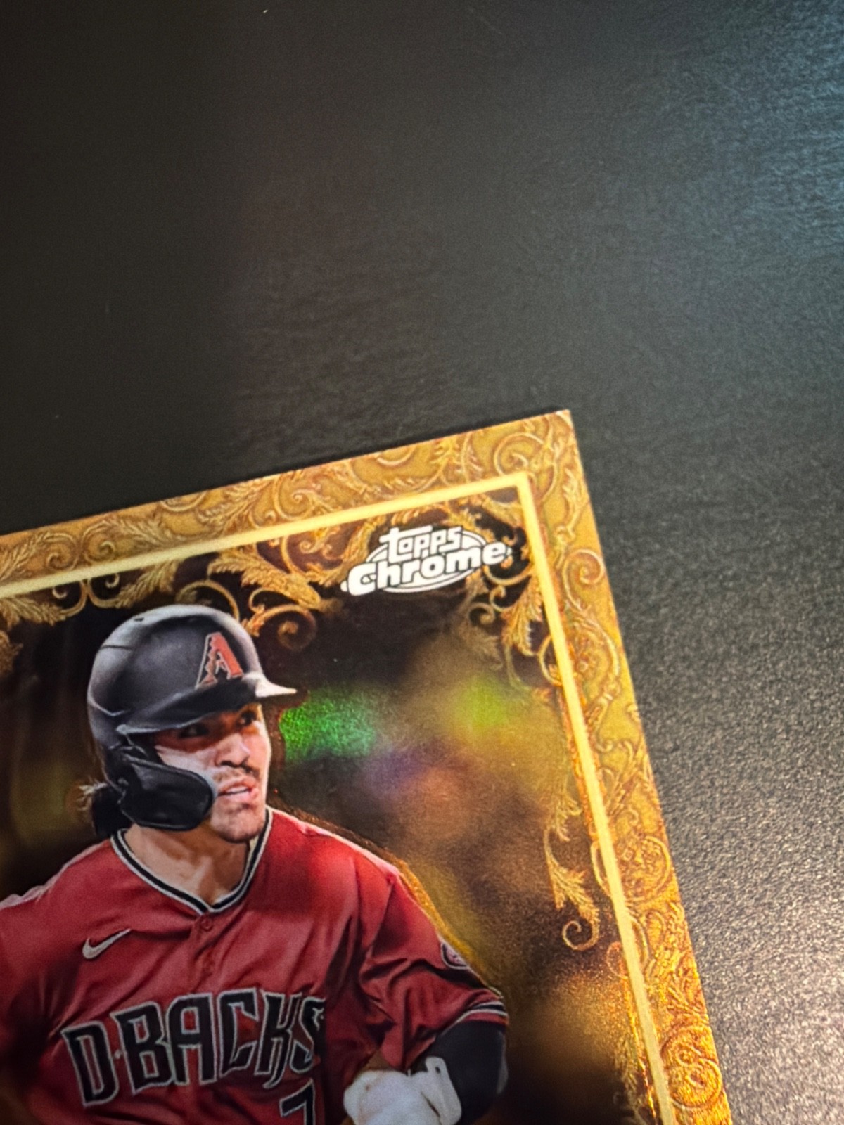 2023 Topps Chrome Gilded Corbin Carroll Rookie Gold /99 #49 view 4