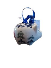 Polish Pottery Pig Ornament Christmas Handmad...