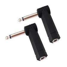 1/4Inch Male to Female Stereo Audios Adapter 6.35mm Connectors for Tight Space