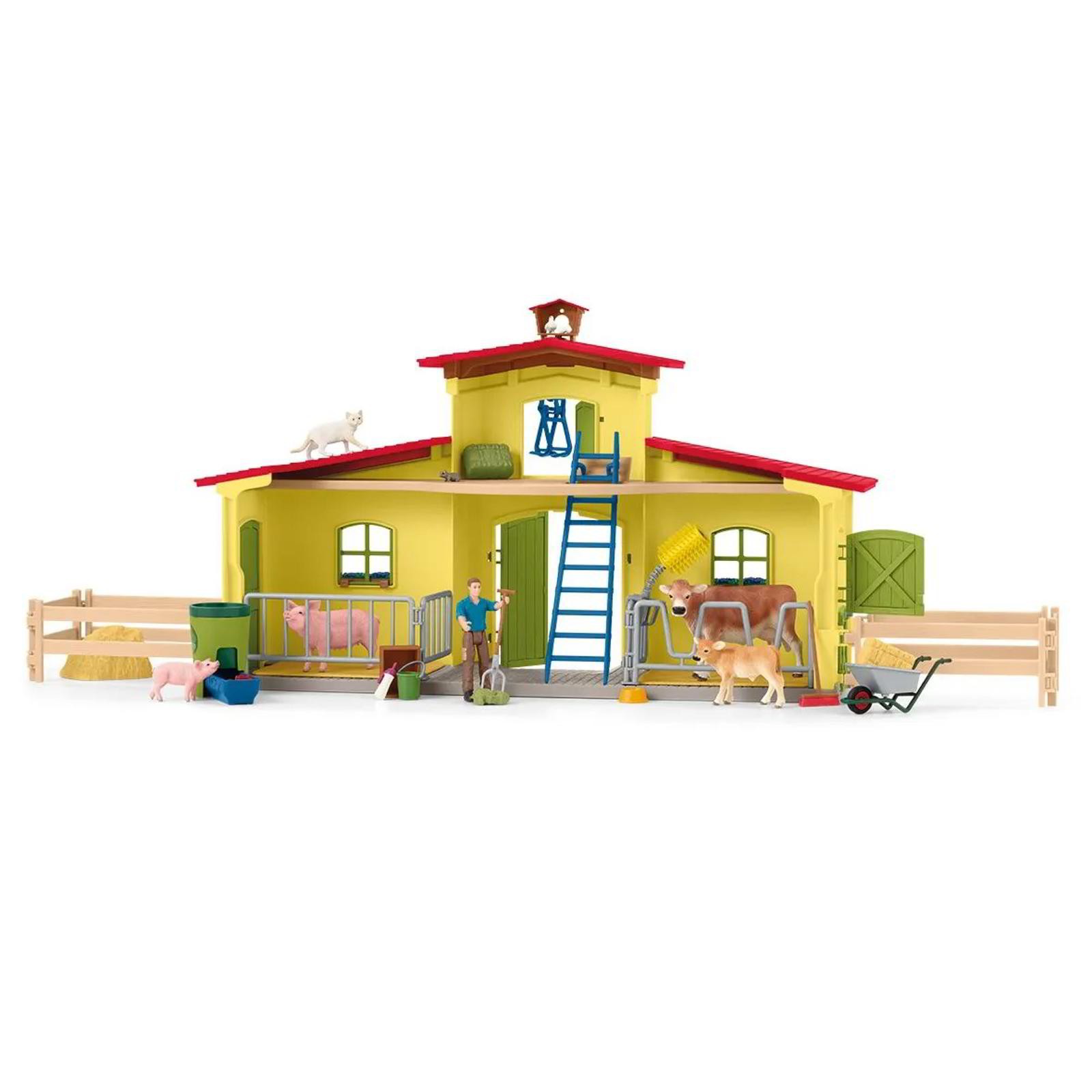Schleich Farm Toy Kids Play Set with Animals