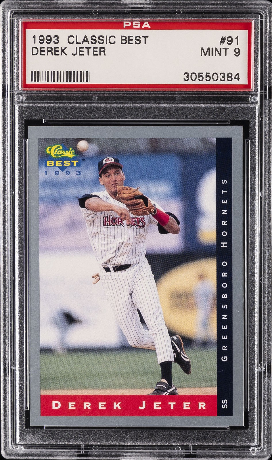 1993 CLASSIC BEST #91 DEREK JETER PSA 9