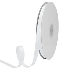 Double Face White Satin Ribbon 3/8 Inch x 100 Yards Satin Ribbon 100 Polyest...