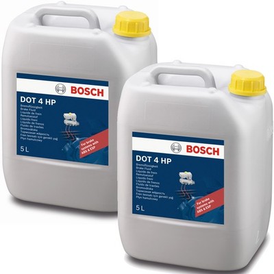 Bosch Bremsflüssigkeit DOT 4 HP 2x 5L Brake Fluid High Pressure ABS ESP ASR